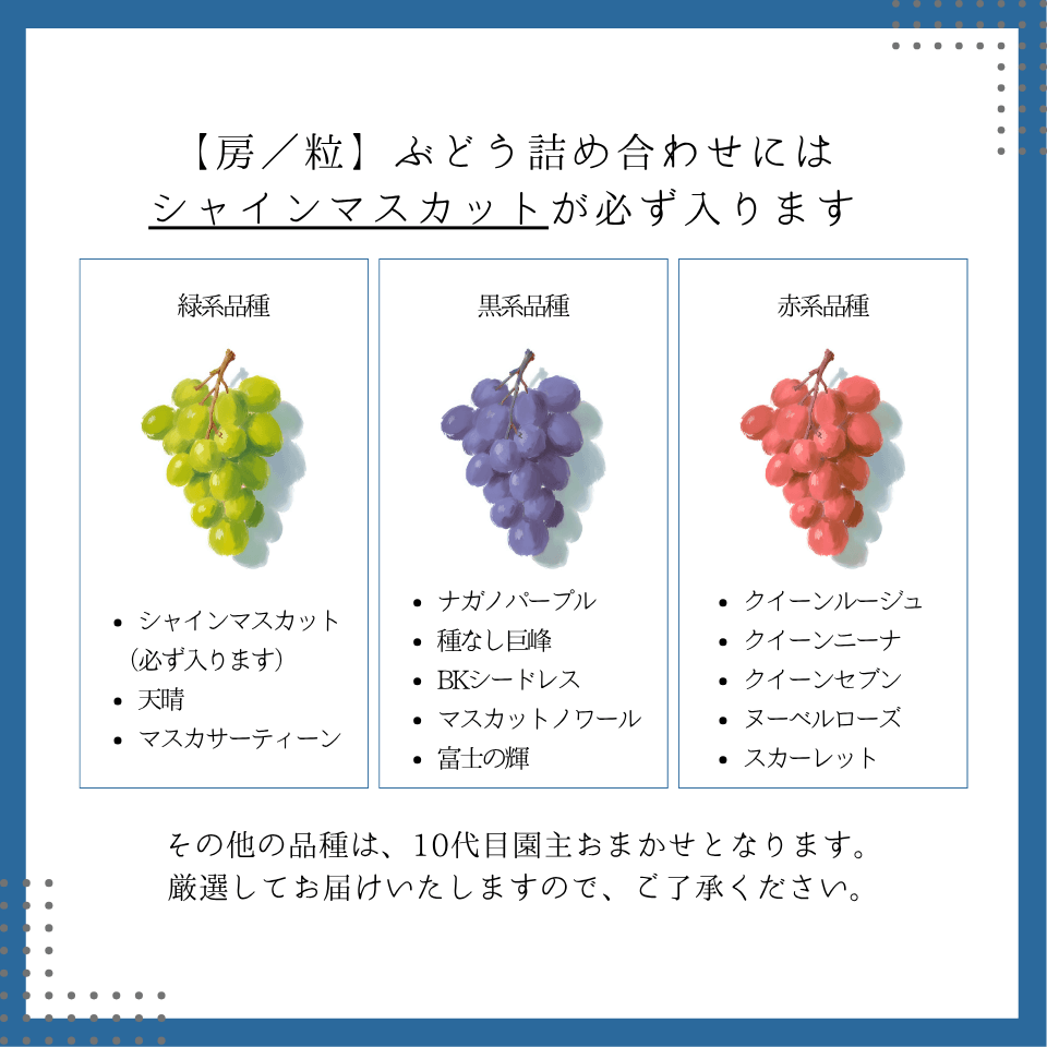【粒】旬のぶどう詰め合わせ